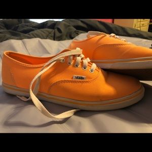 WOMENS/MENS NEON ORANGE VANS